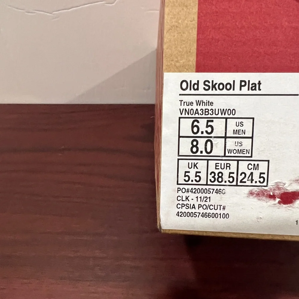 Vans, Old Skool Platform, VN0A3B3UWOO, True White - Picture 3 of 12